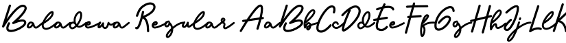 Baladewa Regular font