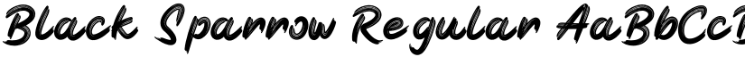 Black Sparrow Regular font