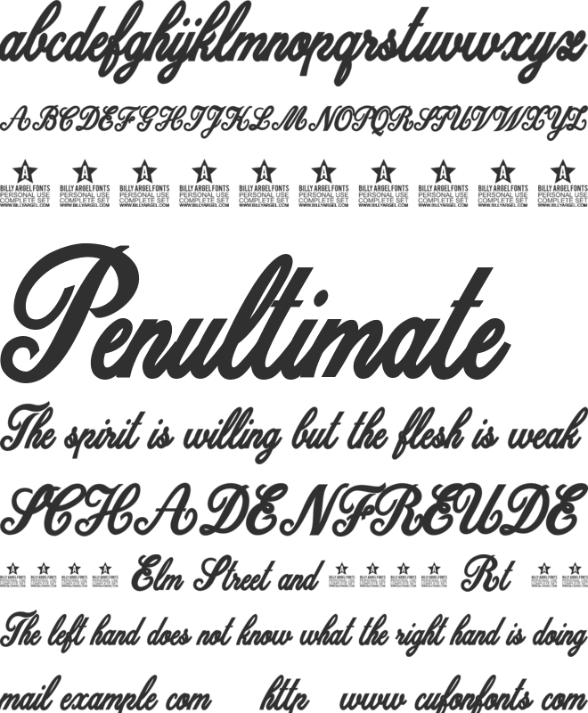 Dattermatter  Persoinal Use font preview