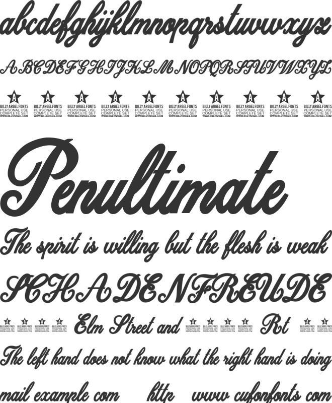 Dattermatter  Persoinal Use font preview