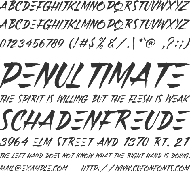 Black Pumpkin font preview