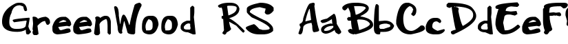 GreenWood_RS font