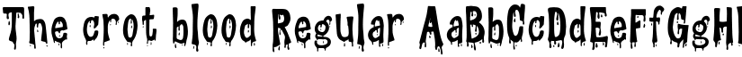 The crot blood Regular font
