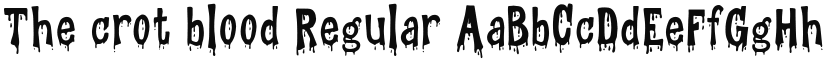 The crot blood font download