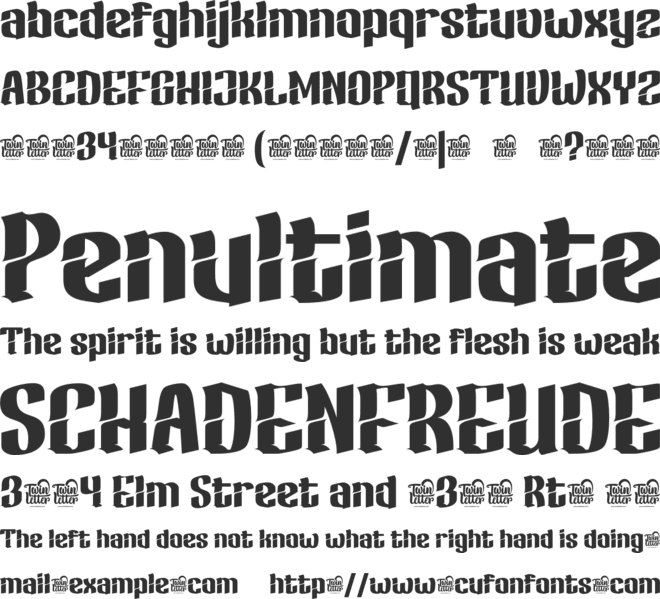 KINURE font preview