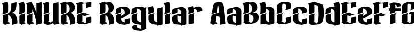 KINURE Regular font