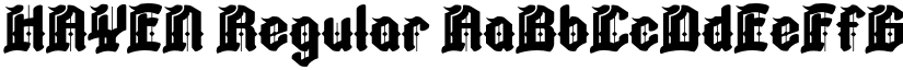 HAYEN Regular font