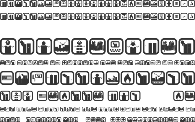September 11 Icon font preview