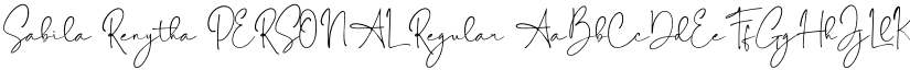 Sabila Renytha PERSONAL Regular font