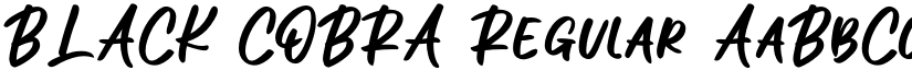 BLACK COBRA font download