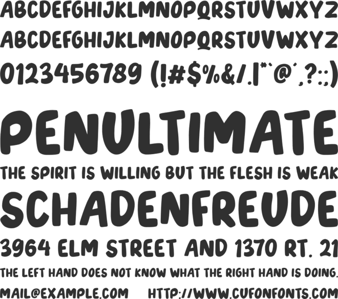 Tonight Friend font preview