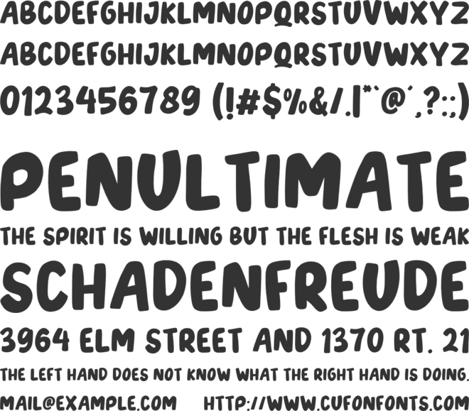 Tonight Friend font preview