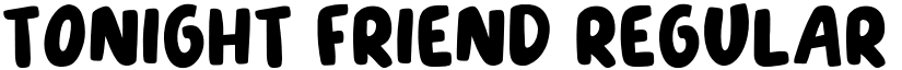 Tonight Friend Regular font