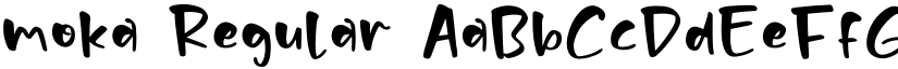 moka Regular font