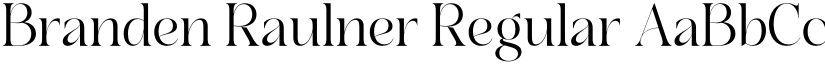 Branden Raulner Regular font
