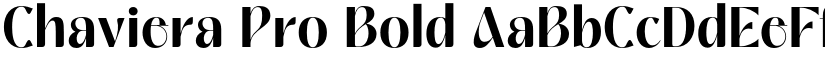 Chaviera Pro Bold font