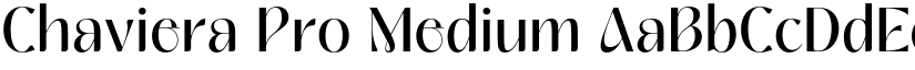 Chaviera Pro Medium font