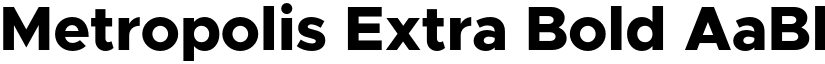 Metropolis Extra Bold font