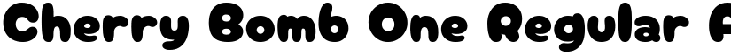 Cherry Bomb One Regular font