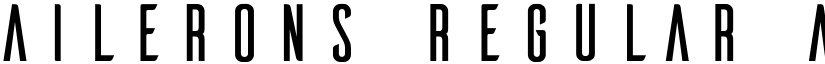 Ailerons Regular font