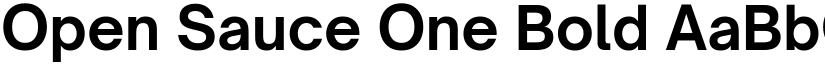 Open Sauce One Bold font