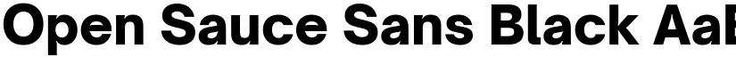 Open Sauce Sans Black font