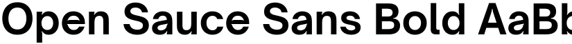 Open Sauce Sans Bold font