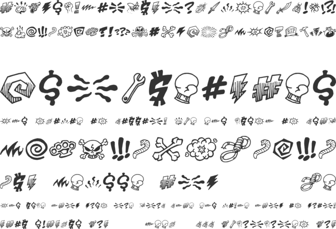 PottyMouth BB font preview