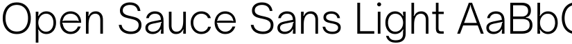 Open Sauce Sans Light font