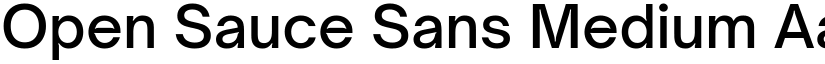 Open Sauce Sans Medium font
