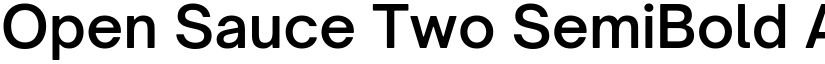 Open Sauce Two SemiBold font