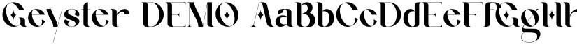 Geyster DEMO font