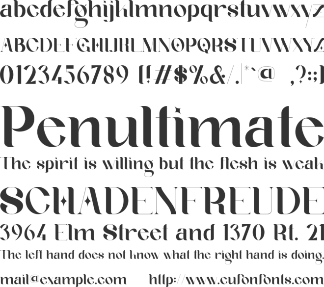 Geyster font preview