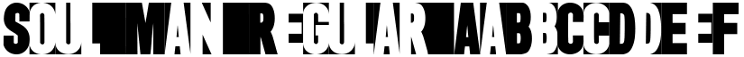 Soul Man Regular font