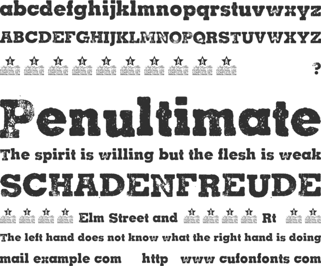 Cacha Personal Use font preview