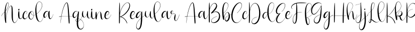 Nicola Aquine Regular font