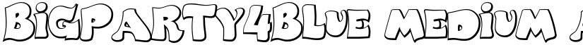 BigParty4Blue Medium font