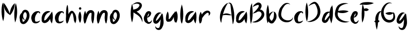 Mocachinno Regular font