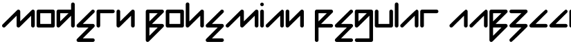 Modern Bohemian Regular font
