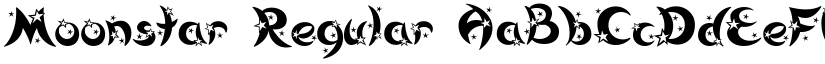 Moonstar Regular font