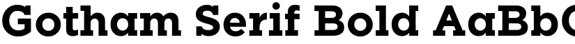 Gotham Serif Bold font