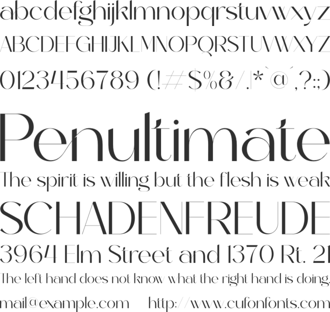 Ghakity font preview