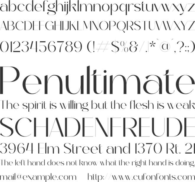 Ghakity font preview