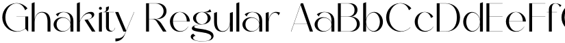 Ghakity Regular font