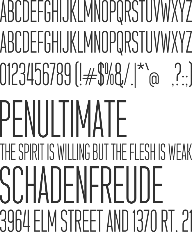 f FILM MOVIES font preview