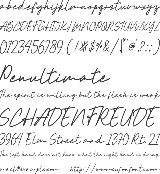 Romlla font preview