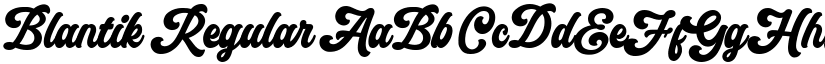 Blantik Regular font