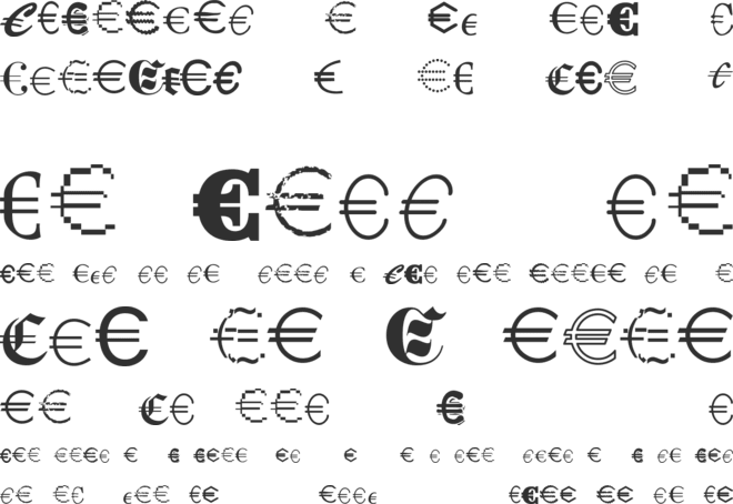 Euro Collection font preview