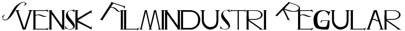 Svensk Filmindustri Regular font
