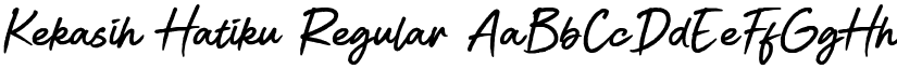 Kekasih Hatiku Regular font